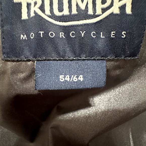 Triumph motorcycle riding touring mesh jacket removable inner lining Size 54-64 - Picture 12 of 14